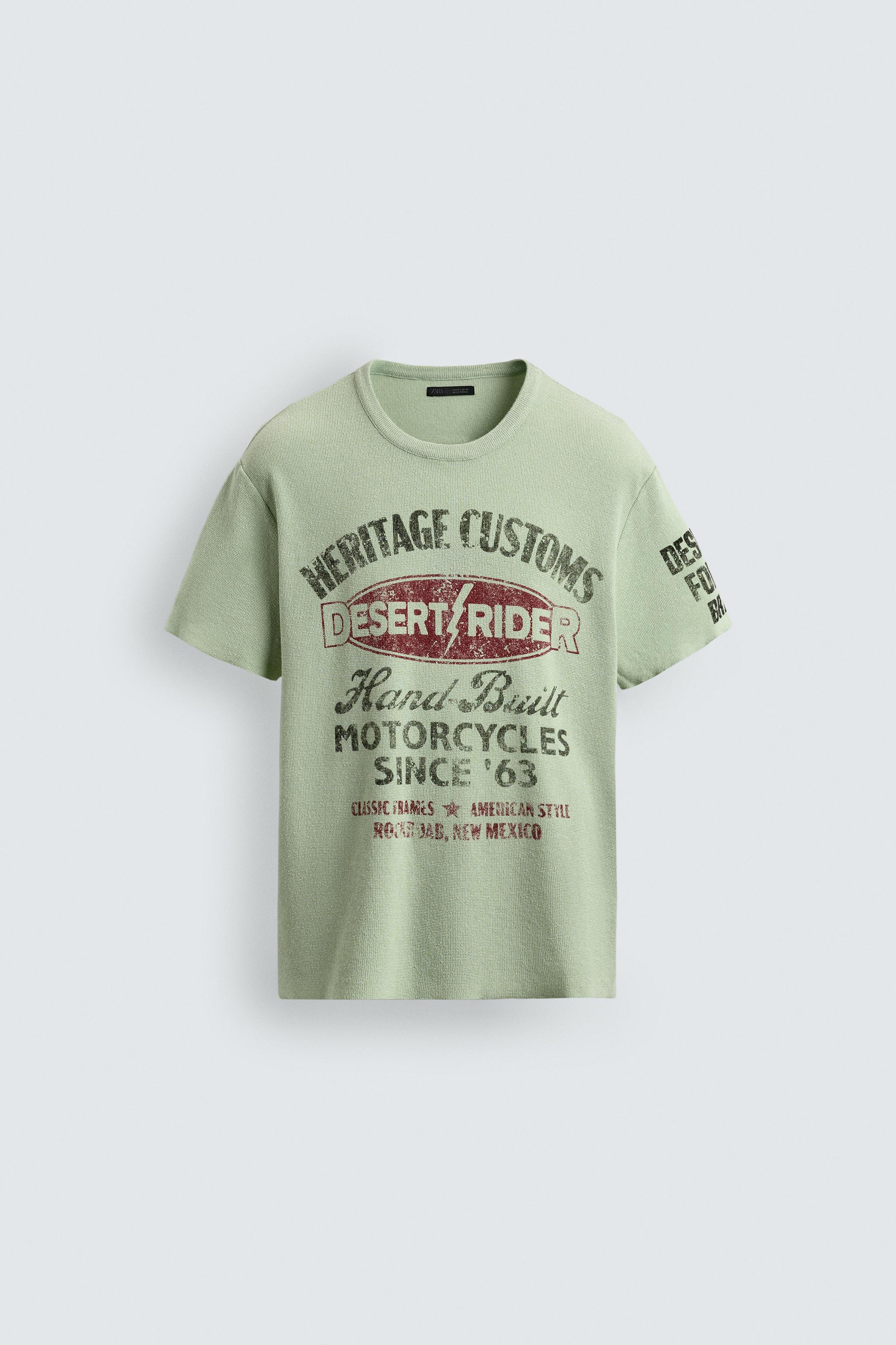 T-SHIRT EN MAILLE IMPRIMÉS DÉLAVÉS